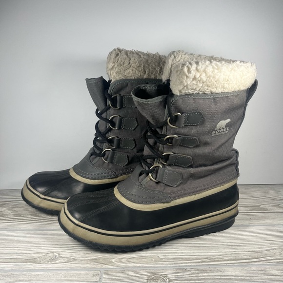 Sorel Carnival Grey Waterproof Winter Snow Boot - Women’s 8 - Picture 3 of 9